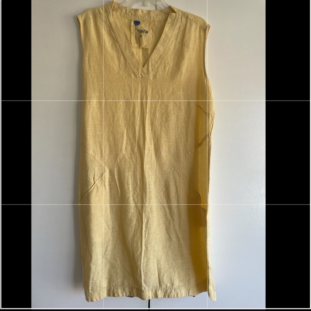 100% Dress Linen New